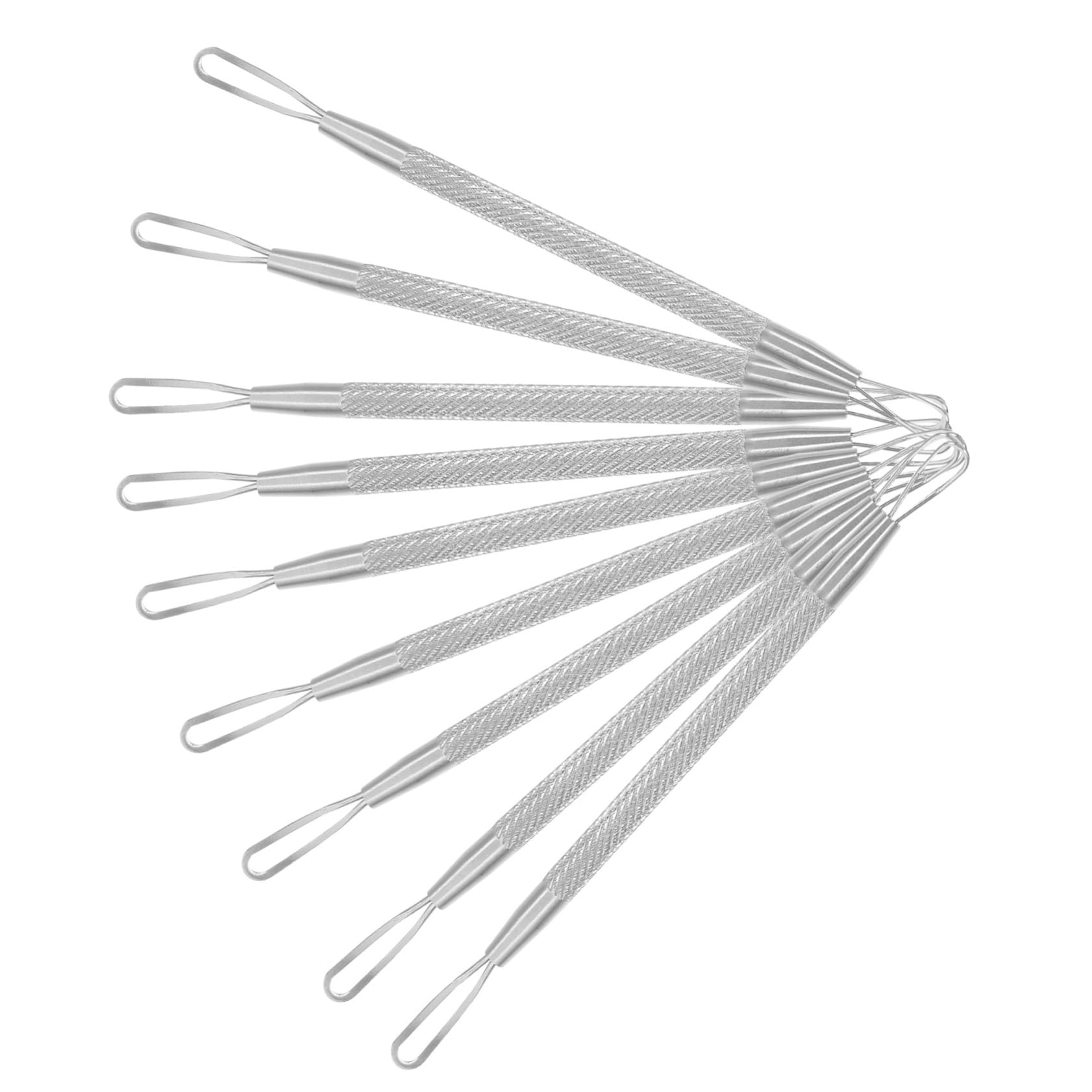 IWOWHERO Stainless Steel Tool Kit Pcs Pimple Tools for Face Removal Dark Comedone Extractors