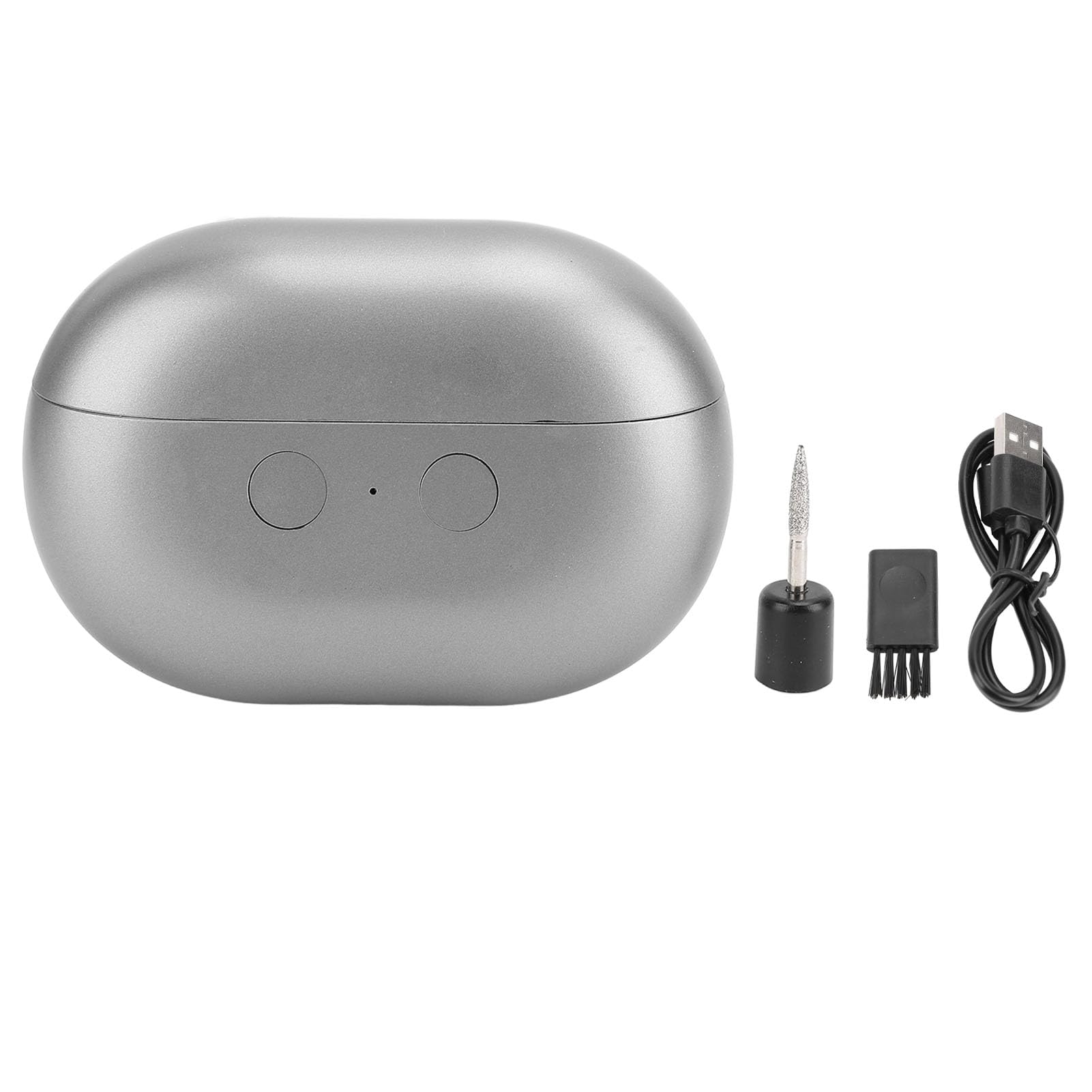 BTSEURY Electric Nail Clipper, 3 in 1 Baby Electric Nail Trimmer with Polishing 2 Speed Fingernail Cutter With Light Indicator for Travel (A)