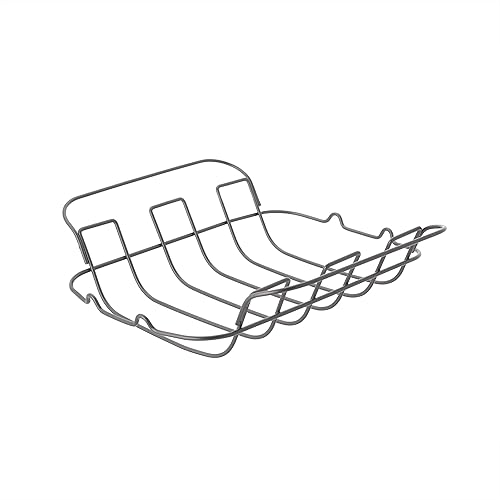 Miniatura 5 de Chicago Metallic Asador antiadherente con estante flotante, 18 pulgadas x 13 pulgadas, negro