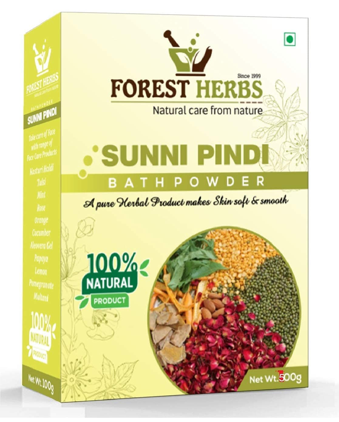 Sponsored Ad – The Forest Herbs Natural Care From Nature Sunnipindi Herbal Nalangu Maavu Bath Powder Skin Lightening and Tan Removal, Revitalizing Ubtan Powder Scrub, 500 grams