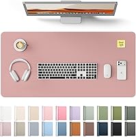 Vista 110 de YSAGi Almohadilla de piel protectora para escritorio, gran alfombrilla de ratón, alfombrilla de escritorio de piel sintética antideslizante