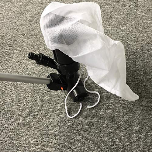 WGOO – Ferramenta de limpeza portátil para piscina a vácuo com mastro de 5 seções, escovas de esfreg