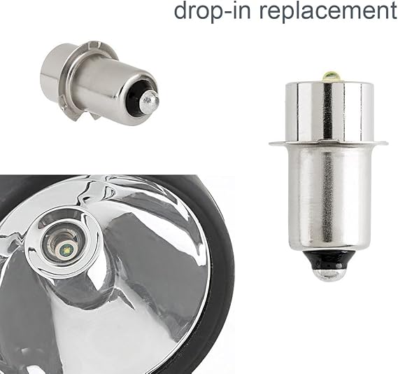 3 Volt LED Replacement Bulb 2 Cell DC 3W Maglight Upgrade for C/D Flashlight