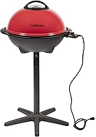 Cuisinart 2-in-1 Indoor Outdoor Electric Grill - Portable BBQ, 240 Sq In Nonstick Surface, 550°F Heat, Stand/Tabletop