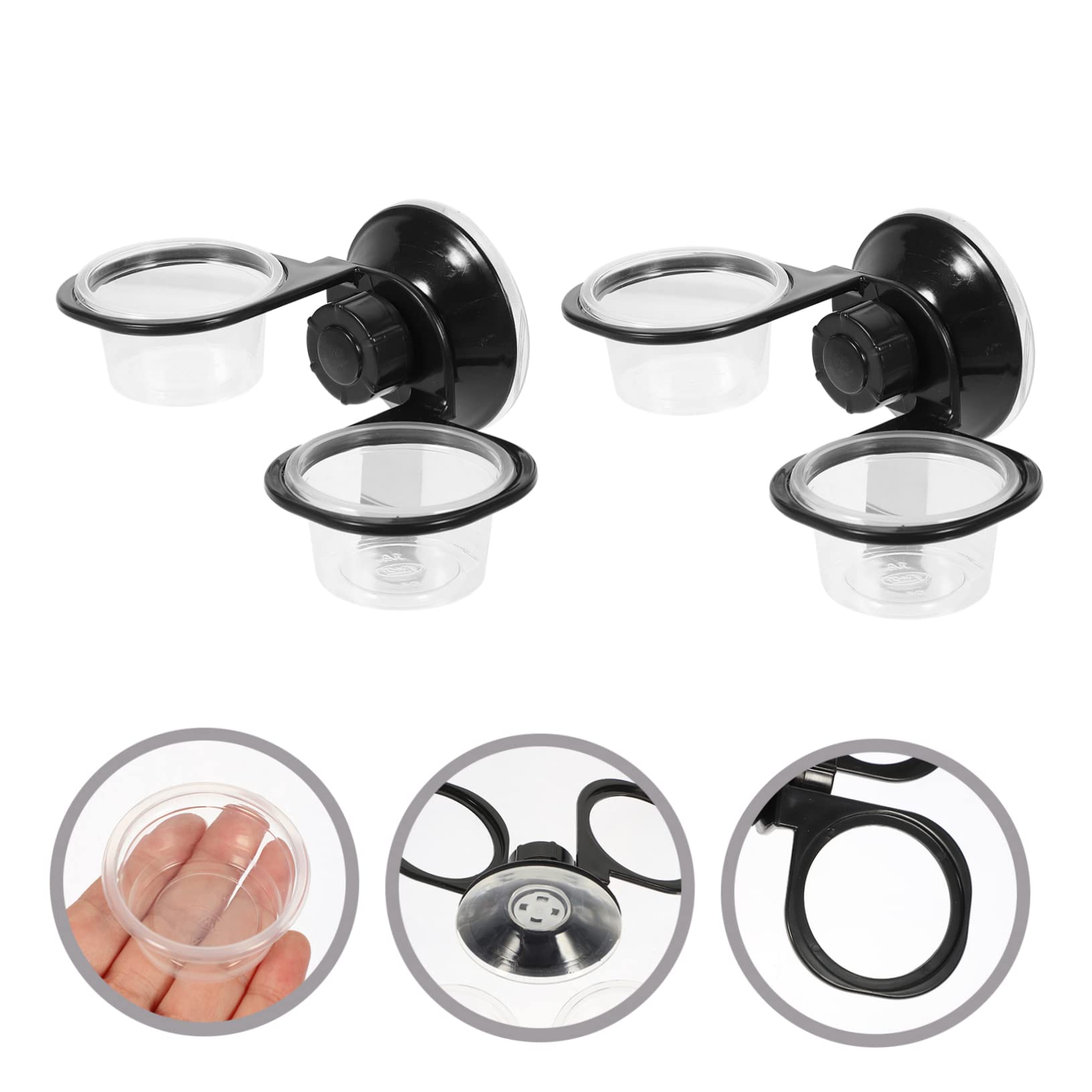 INOOMP 6pezzi Ciotole Sospese Multi- per e Accessori per Terrario Ciotole per Rettili e Facile Installare