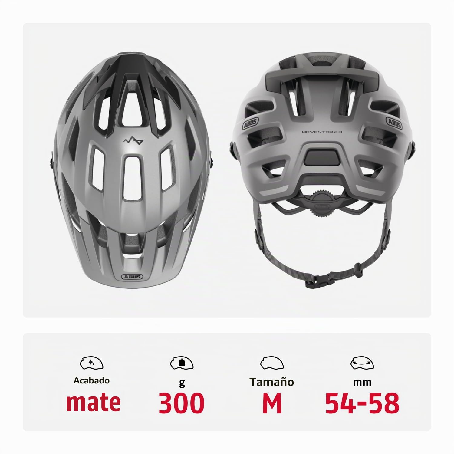 ABUS Moventor 2.0 MTB Helmet - High-Comfort Off-Road Bike Helmet - All-Mountain Helmet, Unisex