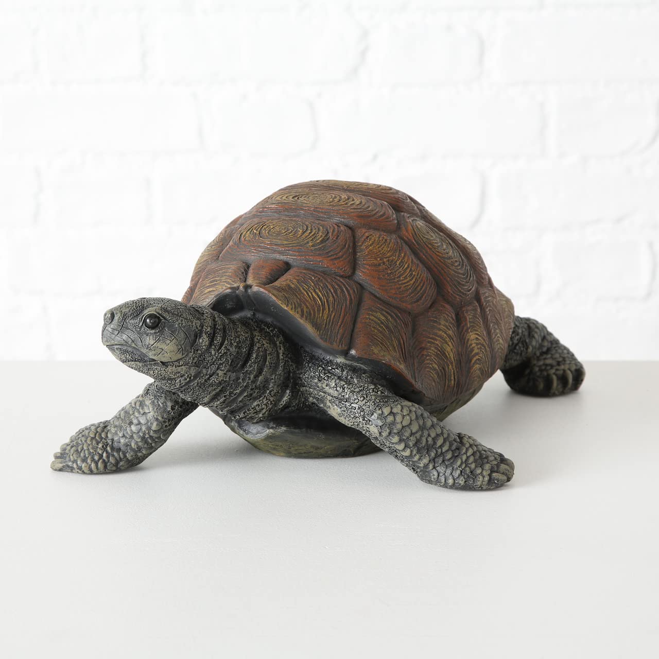 Figurine Tortue décorative en résine, Environ 34 cm x 25 cm x 14 cm