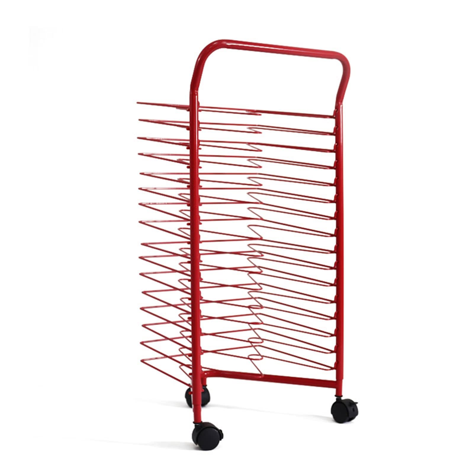 Étagère de Rangement pour matériel Artistique, étagère métallique empilable à 16 Niveaux, idéale pour présenter et sécher Les œuvres d'art et Les activités manuelles en Classe, Parfaite pour