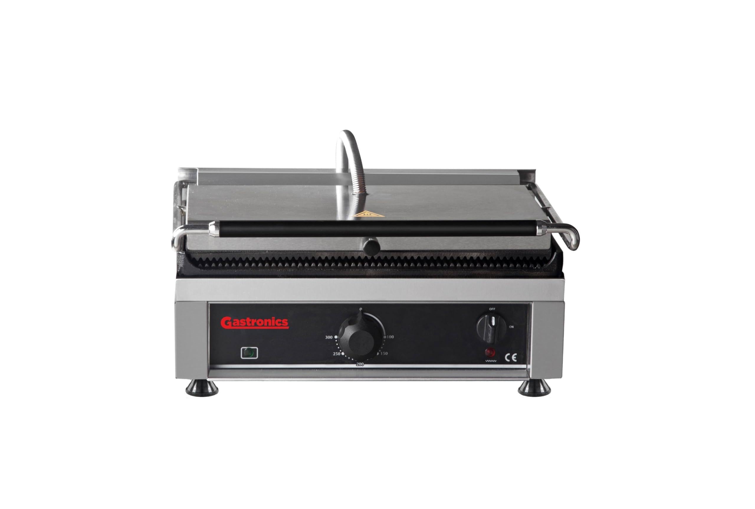 KG2735E Kontaktgrill – Profi Grill Toaster mit oben und unten gerillter Grillplatte