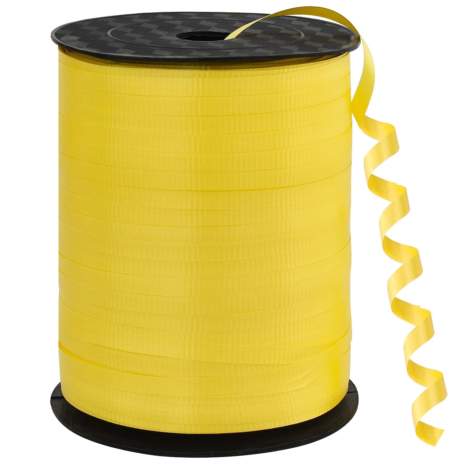 BEISHIDA 500 Yards Matte Yellow Curling Ribbon Balloon String Crimped Ribbons for Gift Wrapping Ribbon for Birthday Halloween Party Decoration Festival Art Craft Christmas Gift Wraps