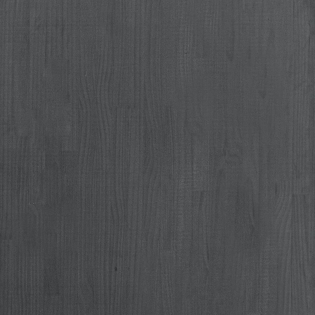 Bücherregal Massivholz Kiefer Grau 80x30x105 cm, 3 Ablagen Standregal für Wohnzimmer, Dekoration und Bücher, industrielles Design, pflegeleicht mit feuchtem Tuch