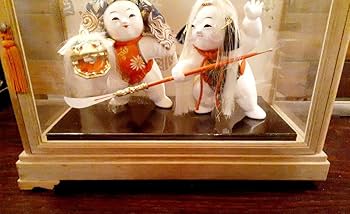 獅子頭付き日本人形 加賀人形　晃山作 Amazon | 加賀人形 晃山作 獅子舞 郷土玩具 郷土人形 民芸 日本
