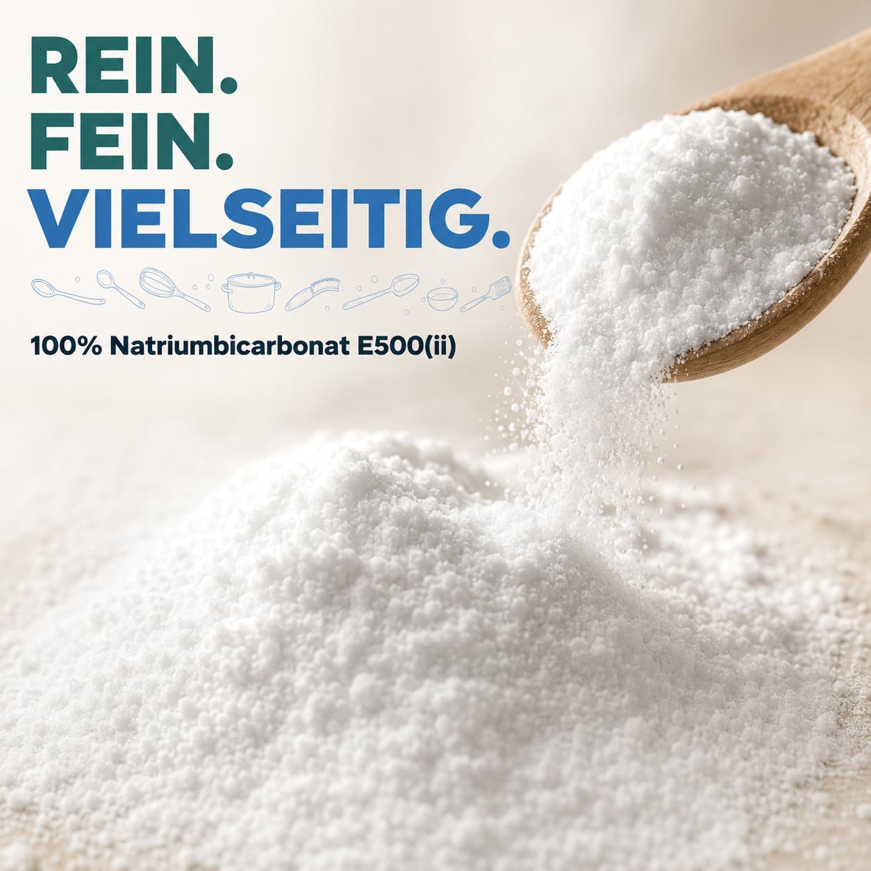 GiDeli Natron Pulver 25 kg Baking soda Backpulver E500ii Natriumbicarbonat hochreine Lebensmittelqualität (25kg)