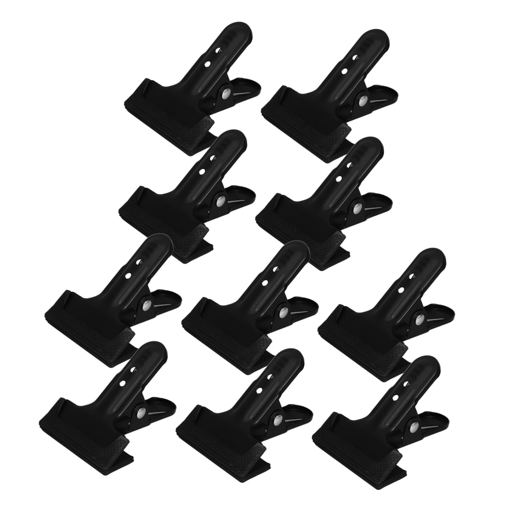 PRETYZOOM 10 Pinzas Metálicas para Soporte de Fondo, Punta de Goma y Agarre Firme, Ideales para Fondo de Estudio y Fotografía Comercial