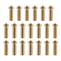 Vista 5 de UMLIFE 10 piezas de boquillas Volcano de 0,4 mm para E3D V6 Hotend impresora 3D, boquilla de alta temperatura para filamentos de 1,75 mm, bloque