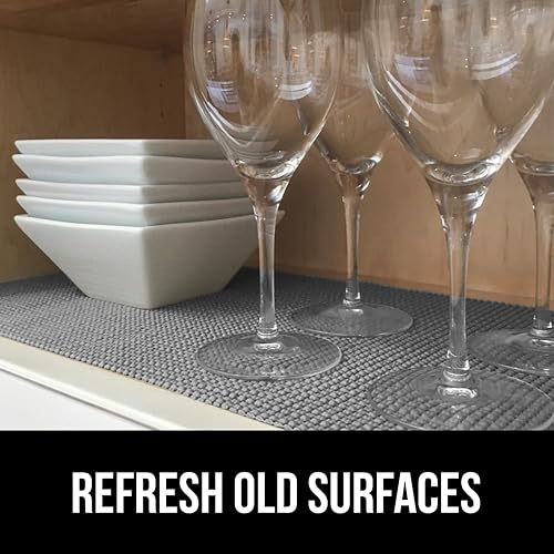 Miniatura 4 de GORILLA GRIP powerGRIP Forro para Cajón, Estante y Gabinete, Agarre Grueso y Fuerte, Forros No Adhesivos que Protegen Gabinetes de Cocina y Alacena,