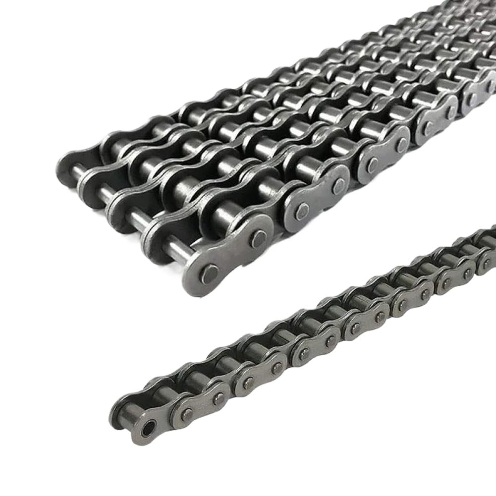 Cadena de Transmisión Industrial 04C 5 Metros (5000mm) con 2 Puntos de Conexión para Maquinaria CNC