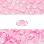 Novani 3000 Pieces Flatback Rhinestones Glass Round Gems Mocha Rose Crystals for Nail Art DIY Crafts Clothes Shoes,SS12,3.0-3.2mm