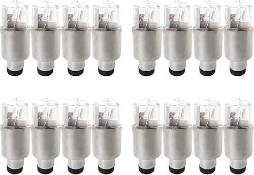 Miniatura 8 de Paquete de 16 tapones para válvula de aire para neumáticos de automóvil, impermeables, de bajo consumo (colorido, rojo, azul, verde)