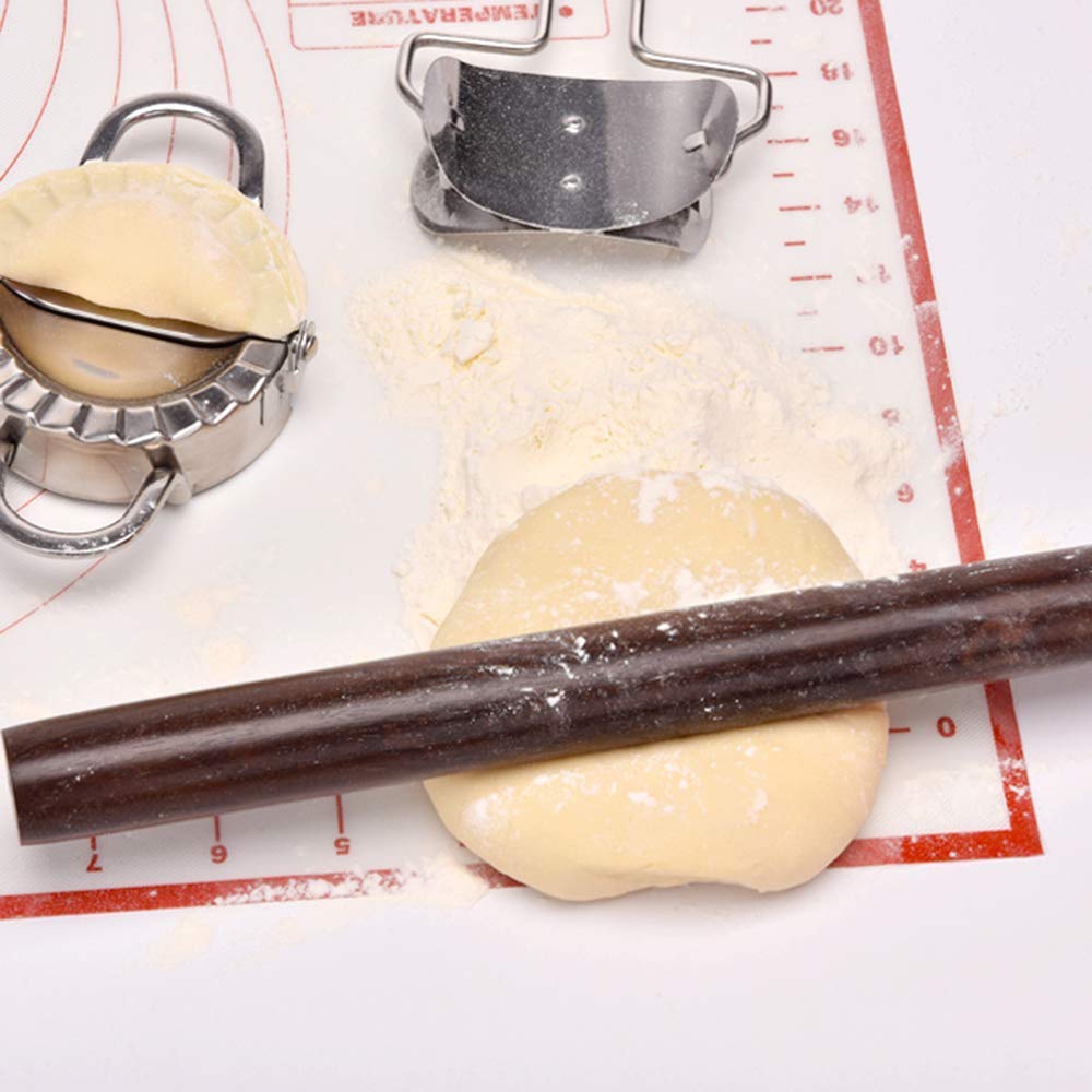 Nudelholz aus Buche, Nudelholz massiv, Premium-Nudelholz aus Holz mit Antihaftbeschichtung for Knödelhaut, Pizza und Gebäck – 270 mm