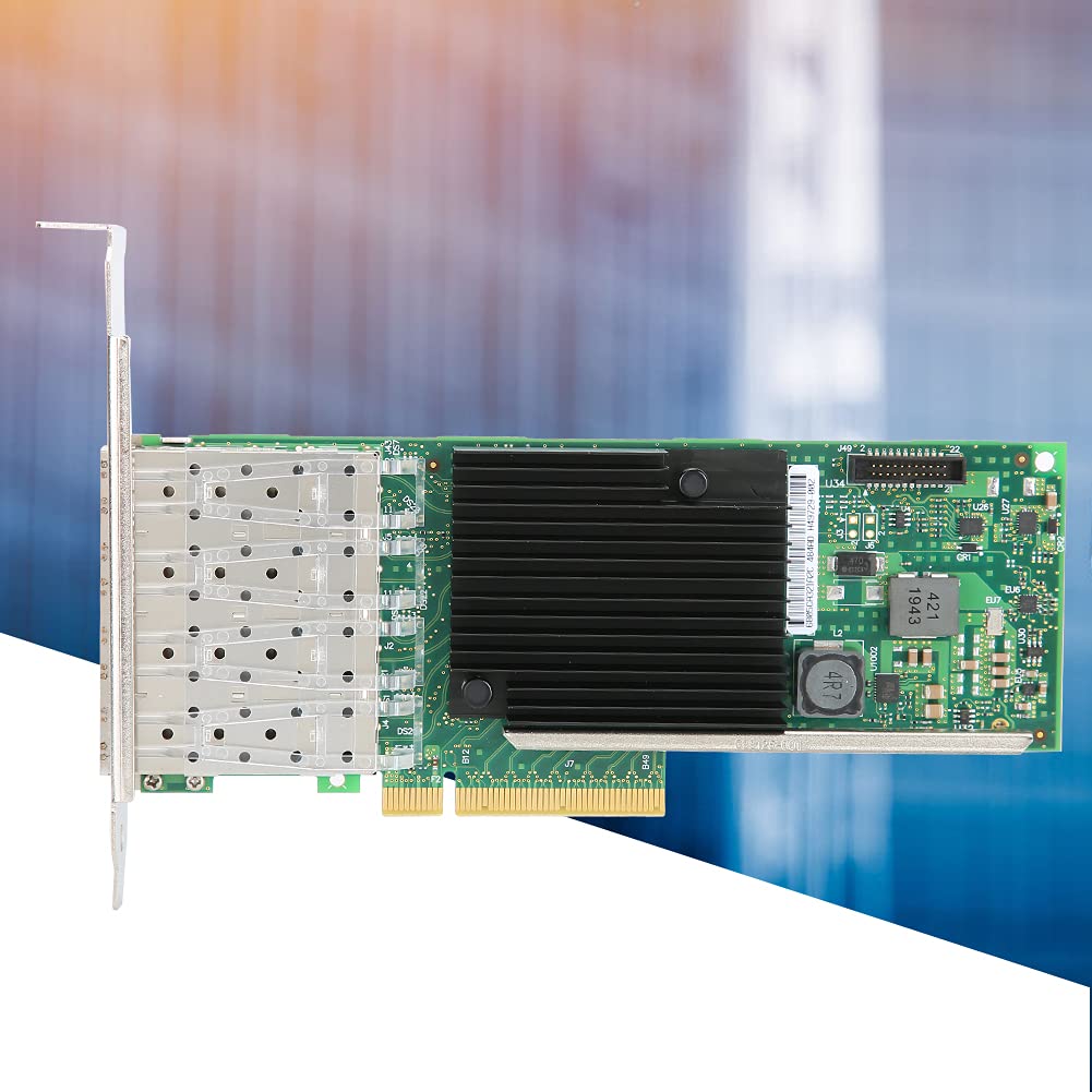 Adattatore per Scheda di Rete in Fibra Ottica 10G con stabilità a 4 Porte per connettività Server Ad Alta velocità e Trasmissione 10G