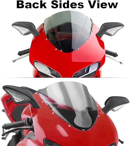 Miniatura 2 de TCT-MOTORPARTS Luz de señal LED para espejo retrovisor compatible con Ducati 848 EVO 2008-2013 1098 1098S 1098R 1198 1198S 1198R 2009-2011