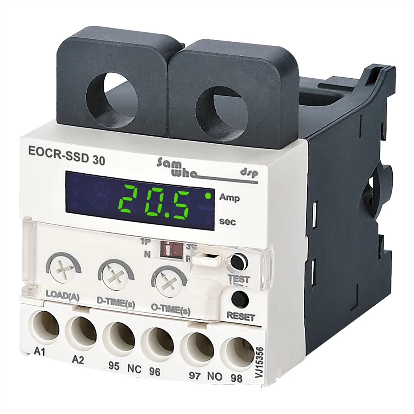 VDOQTLJT EOCR-SSD Digital Electronic Overload Relay Motor Protector Thermal(Un 380VAC,3-30A)