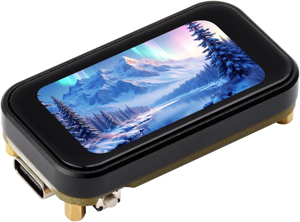 ESP32-S3 1.47inch IPS Touch Display Development Board, 172x320 Resolution, 262K Display Color, Supports 2.4GHz W-i-F-i 6/BLE 5, 240MHz LX7 Dual-core Processor, Smoothly Run GUI Programs -LVGL