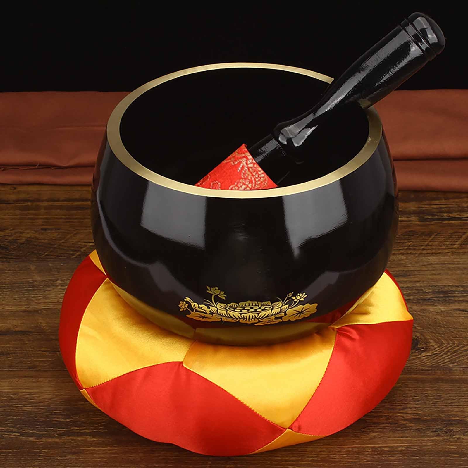 Set di campane tibetane per meditazione, yoga e guarigione dei chakra, include cuscino e attaccante, perfetto per la consapevolezza e il relax