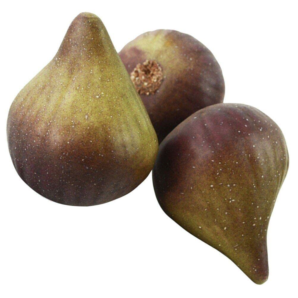 Casiler 3 Pcs Artificial Fig Model Simulation Fake Fruits Decor Ornament For Party Decoration Store Display Photography Props