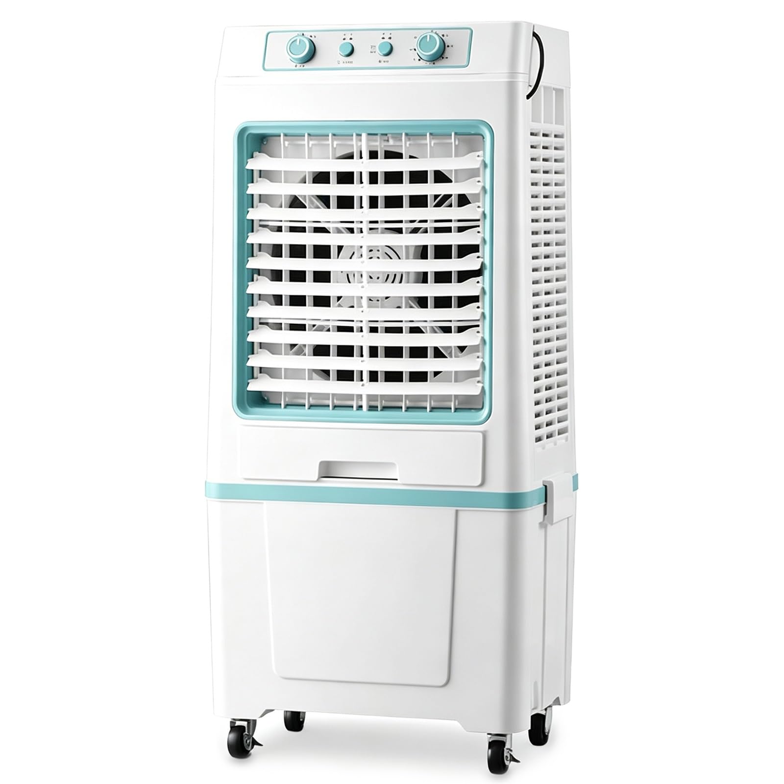 280W Evaporative Air Cooler 3 Speeds 120°Oscillation Knob Control