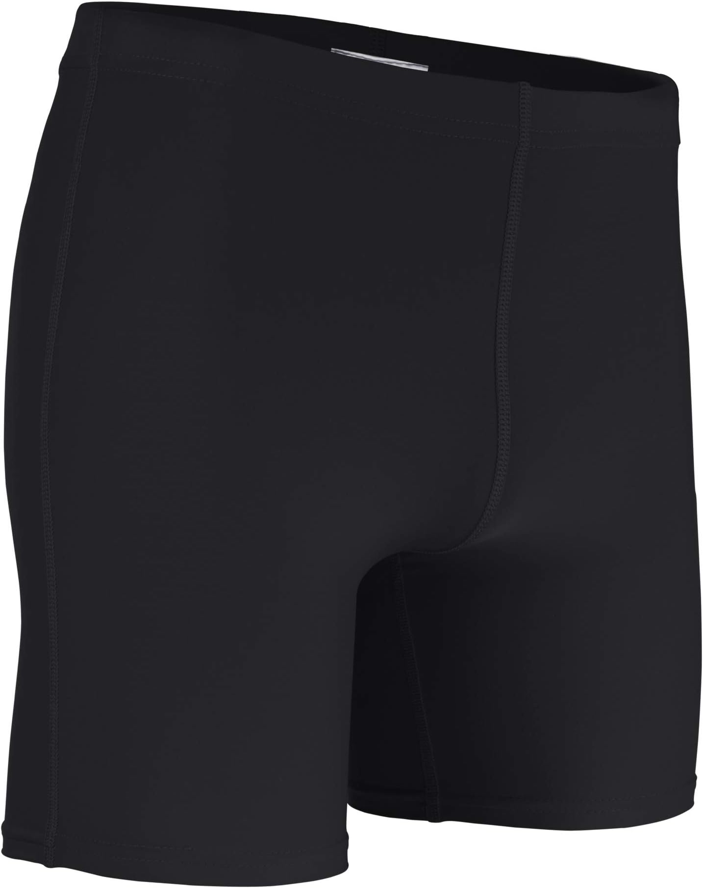 HT-111 Men’s and Women’s Mid-Weight Compression Short-Stay Comfortable, Cool, and Dry with Moisture Wicking Odor Proof Fabric During Football, Lacrosse, or Gym Work Outs- (Large, Black)