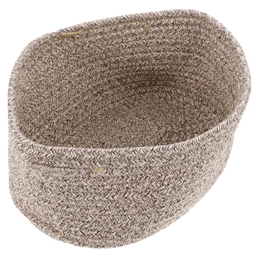 Panier de rangement tissé en coton ORFOFE pour clés et accessoires de bureau