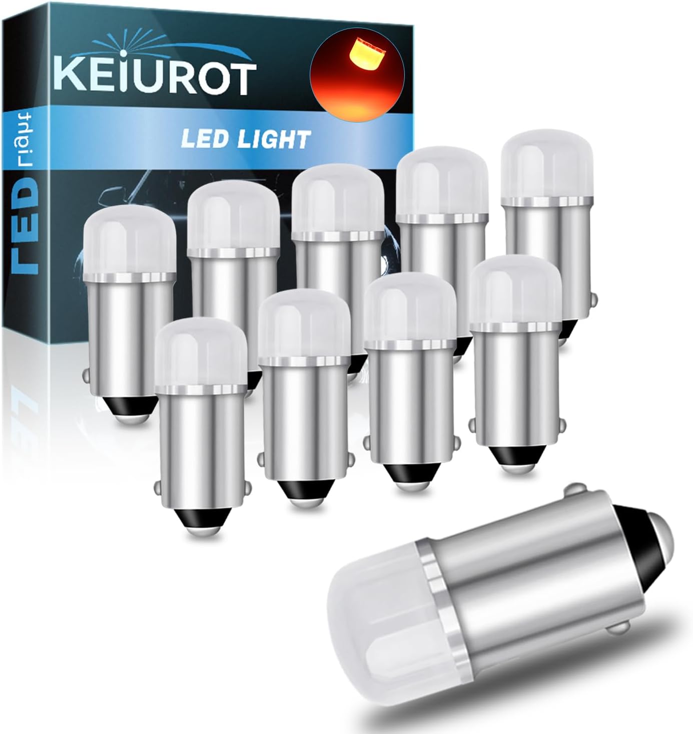 GE 44 47 755 756 1893 1895 1847 Bulb BA9S DC/AC 6.3V 6V Bayonet Led Bulb for Pinball Led Bulbs Pinball Machine Light Bulb Lamp, Pack of 10 (Warm White)