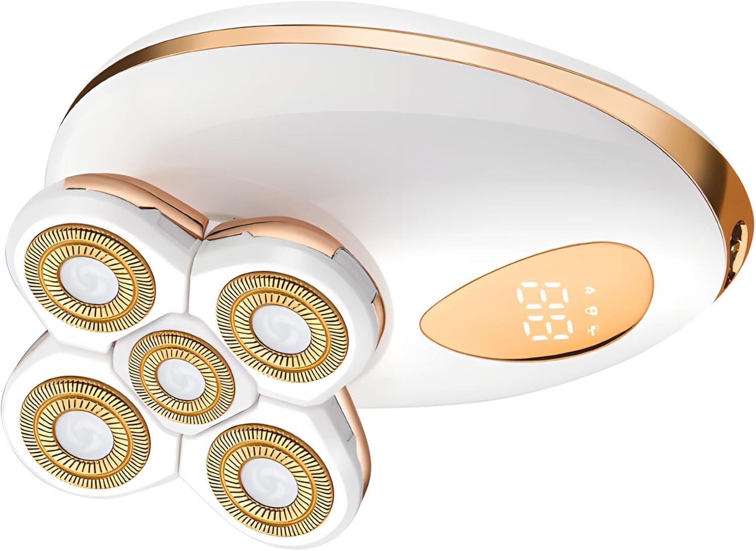 5D Floating Electric Shaver for Women Featuring USB Power and LCD Display for Accurate Hair Removal On Face Body and Leg