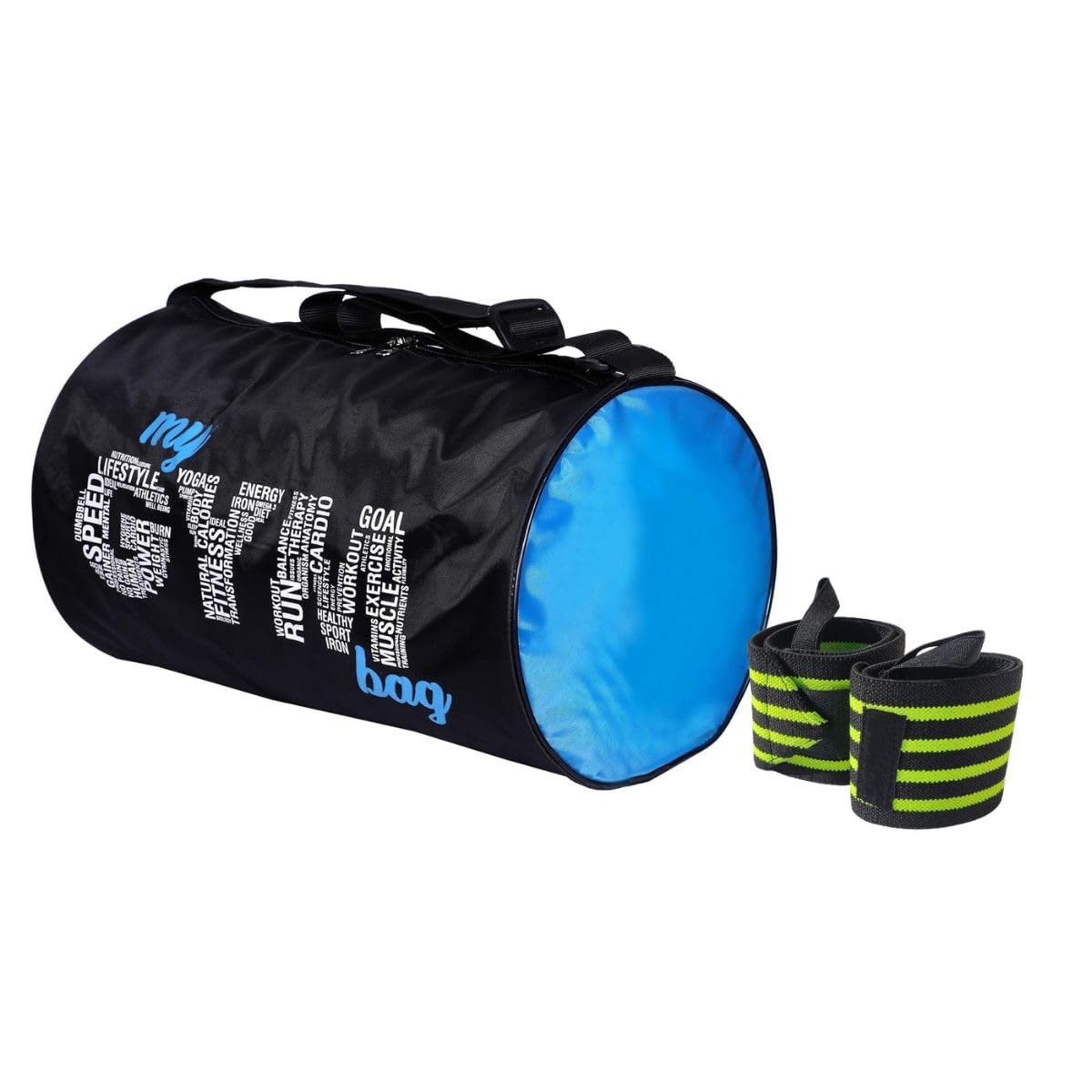 Combo Pack of Polyester Gym Duffle Bag and Wrist Support for Men and Women, (Wrist Support Colour May Vary)-image-11