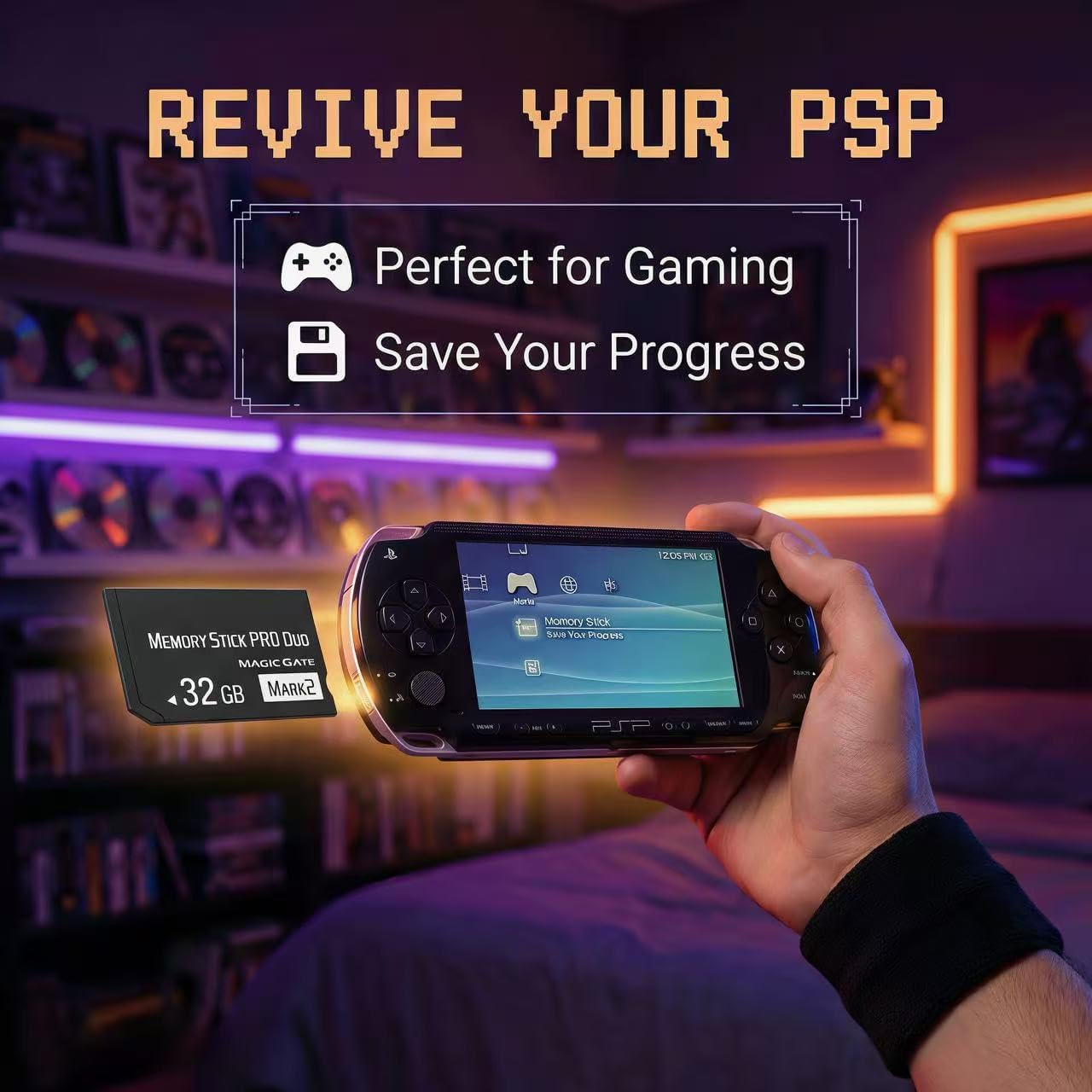 Original 32GB Memory Stick Pro Duo Mark2 -Compatible with PSP 1000 2000 3000 and Camera Accessories Storage Card - High Speed - Image 3