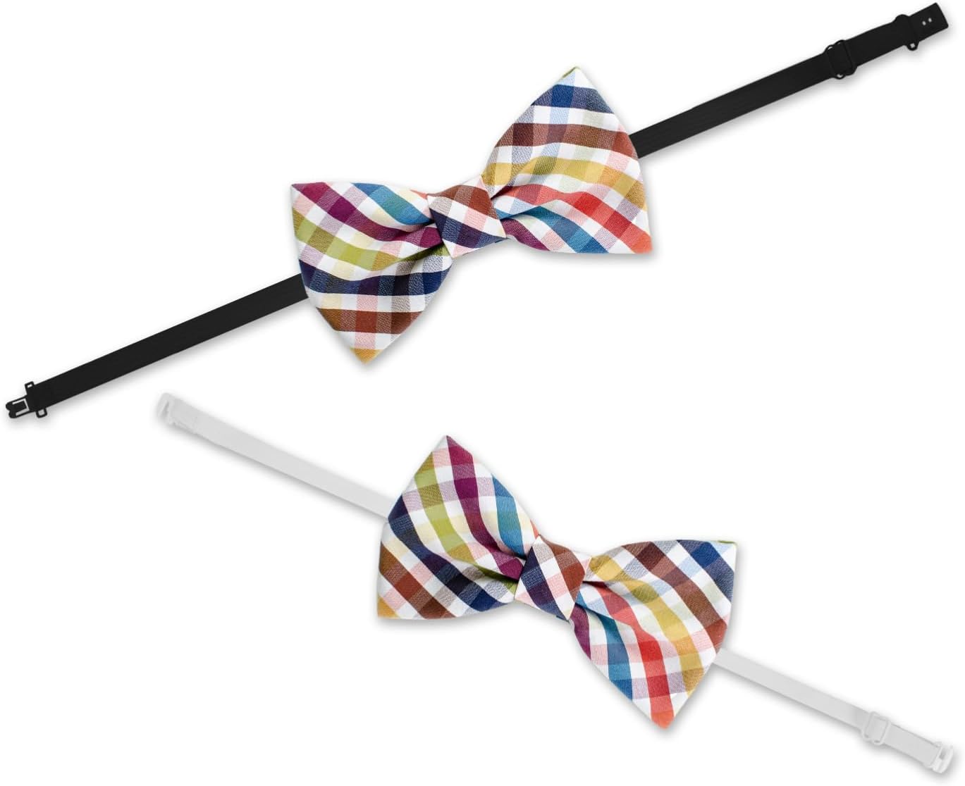 20pcs Adjustable Elastic Bow Tie Straps for Accessories and Resilient Design for Uniforms and Special Occasions Includes Clips