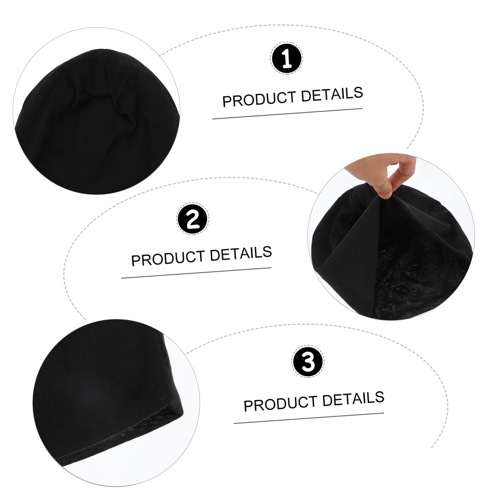 6 Piezas Gorro De Cobertura Puño Gorro De Nieve Poliéster