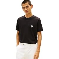 Tommy Hilfiger Uomo T-Shirt Maniche Corte Script Monogram in Cotone