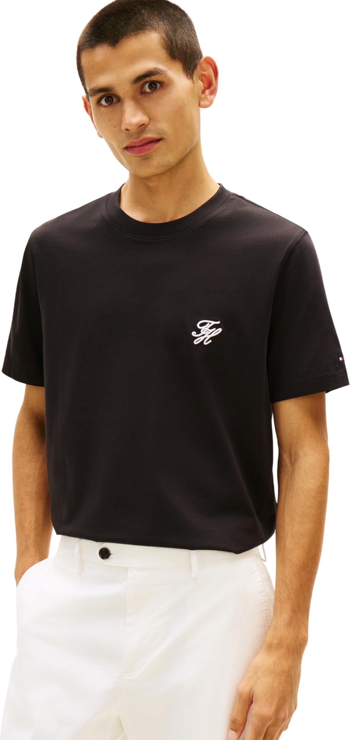 Tommy Hilfiger T-Shirt Uomo Cotone Nero