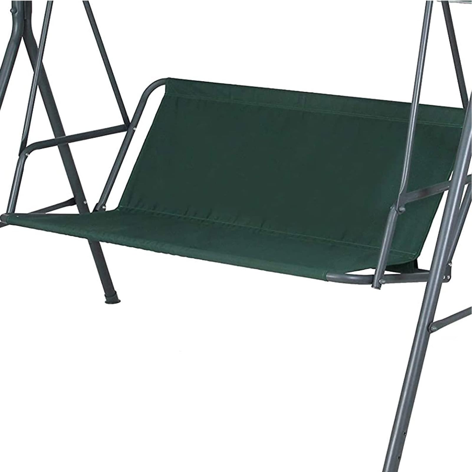 Pokrowiec na siedzisko ogrodowe 600D na fotel bujany, zapasowy pokrowiec na huśtawkę Hollywood, pokrowiec na fotel ogrodowy (rozmiar: 158 x (52 + 52) cm/62,2 x (20,4 + 20,4), kolor: ciemnozielony
