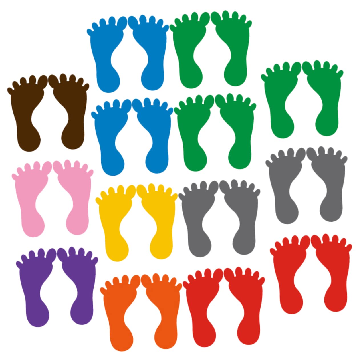 18 Fußabdruck Aufkleber - Rutschfest Für Badezimmer & Kindergarten