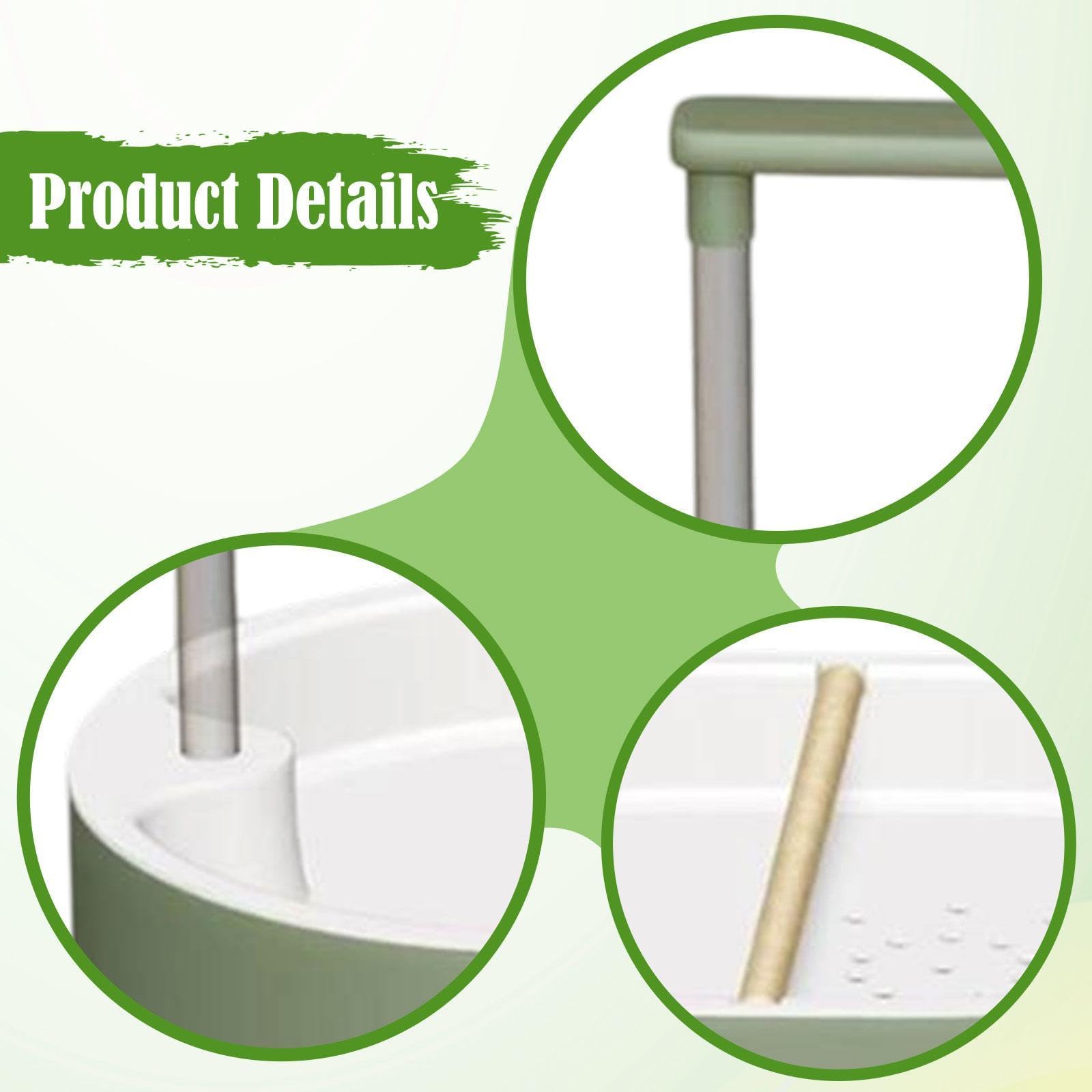 LOVIVER Vasca da Bagno Automatica per Uccelli Vasca da Bagno Automatica per Uccelli Accessori per Doccia Conure Multifunzione Parrocchetto con Pompa da per, Style a