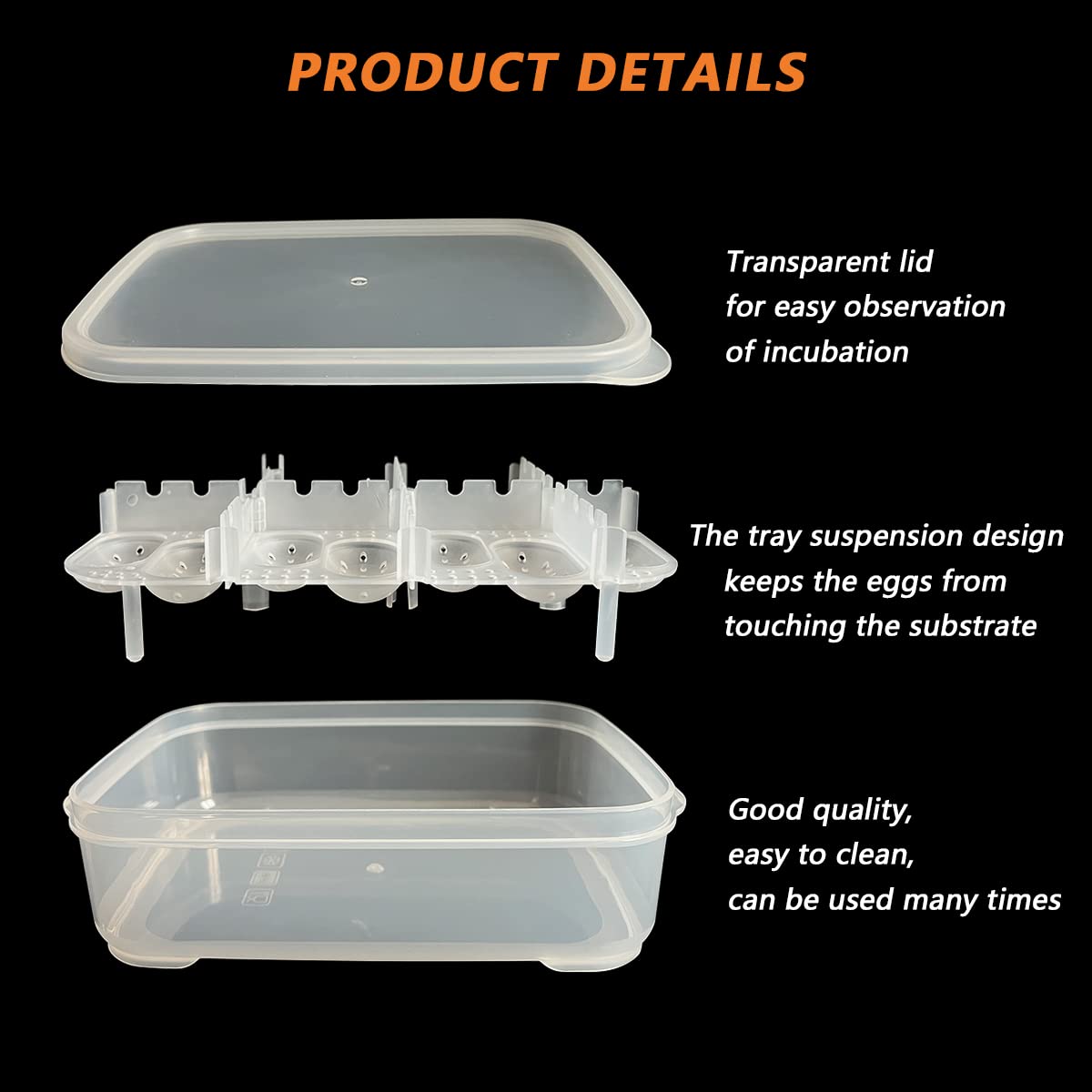 eggtrat 14box Amazon.com : GKPONSX 14 Grids Reptile Breeding Box, Egg