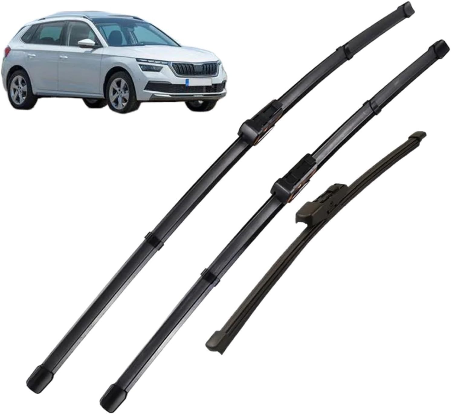 ZhangXD Front Windscreen Wipers For Kamiq 2019-2023, Windshield Window Brush Front Wiper Blades All-Weather Replacement Set Easy Installation