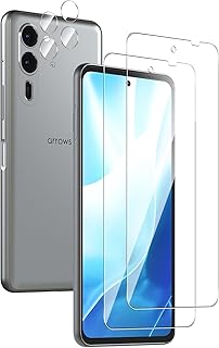 【2+2枚セット】対応 Arrows We2 Plus F-51E ガラスフィルム（2枚）+カメラフィルム（2枚）硬度9H 強化ガラス 旭硝子製 疎水疎油 指紋·汚れ防止 液晶画面 3D保護 超高透過率 HDビジョン 全面保護 耐衝撃 飛散防止 高感度タッチ 自動吸着 気泡ゼロ 貼り付け簡単