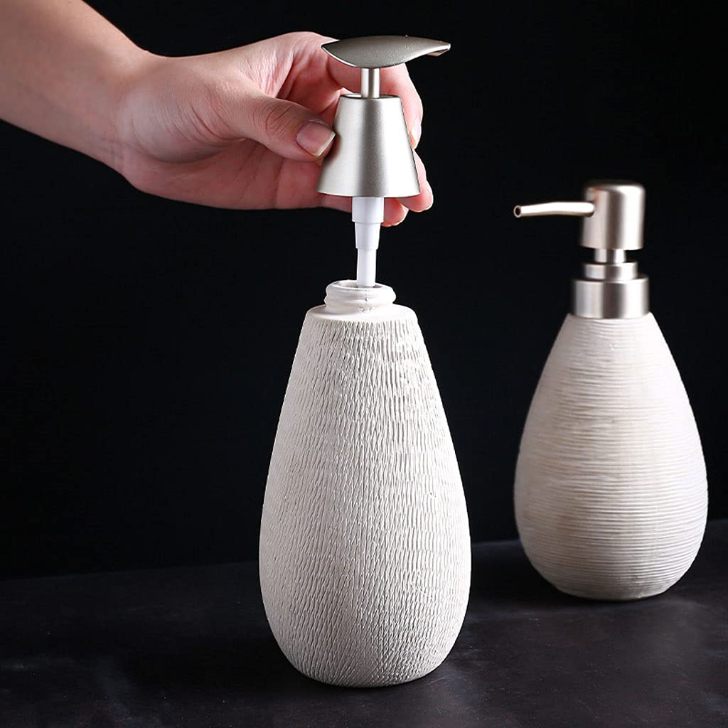 Dozownik mydła, Z głowicą pompki ABS, łazienka, około 400 ml/13, 52 uncji(E)