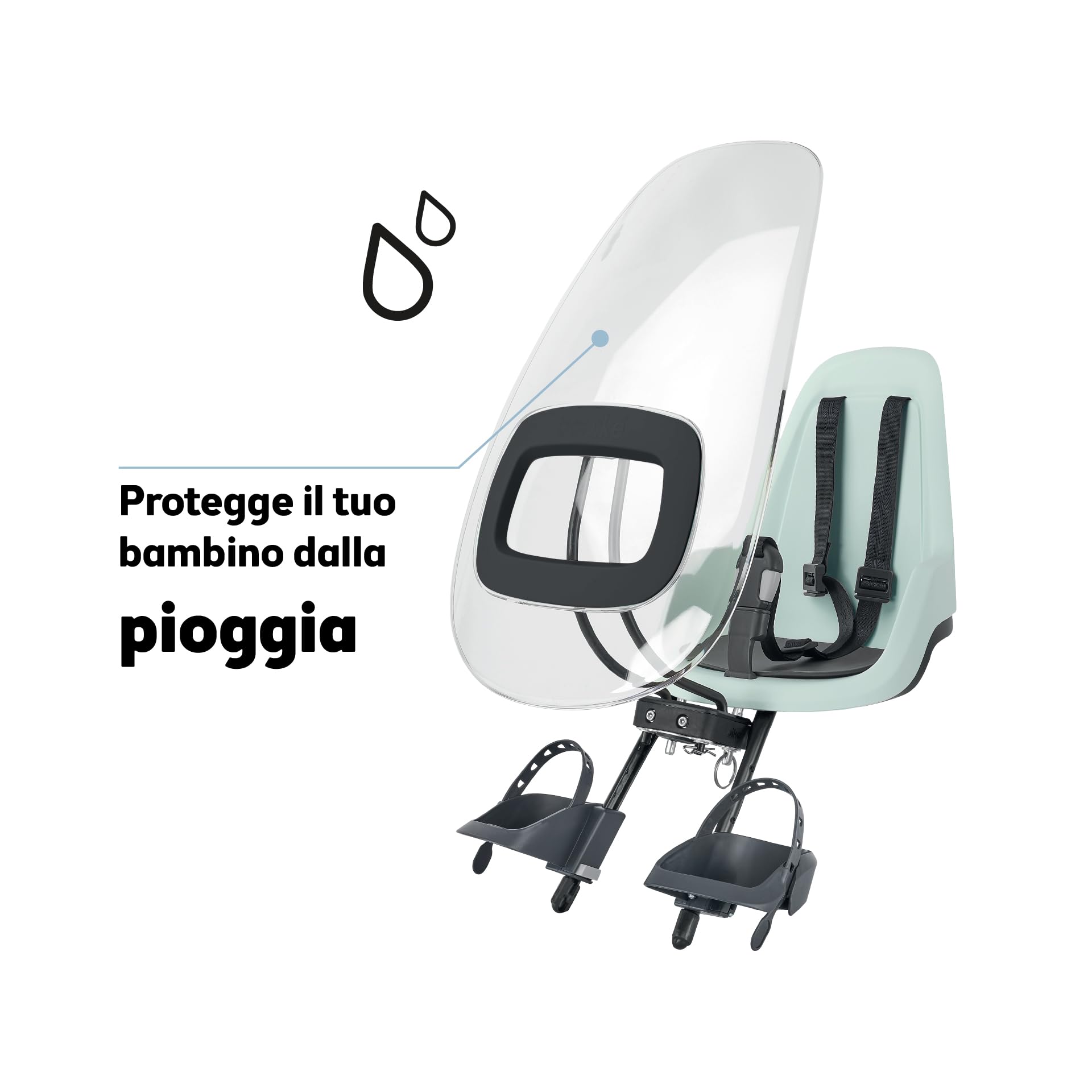 Parabrisas Delantero Bobike Para Sillita Infantil – Antichoque, Ajustable, Deflector De Viento, Compatible Con Bobike Mini, Go Mini, One Mini, Exclusive Evolve Mini, Montaje Delantero