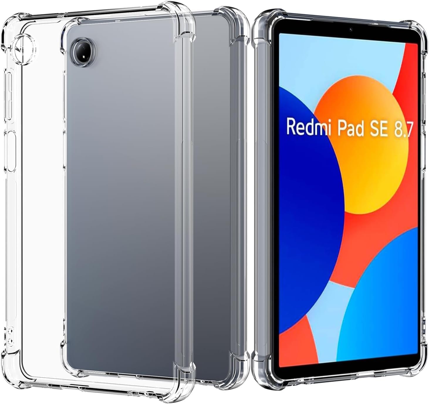 M.G.R.J® Soft TPU Transparent Back Case Cover for Redmi Pad SE 8.7